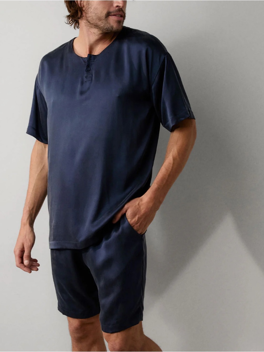 Lunya washable silk shorts pajama set